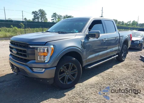 2022 Ford F-150 Lariat из США, поврежденный, VIN 1FTFW1E89NFA01813